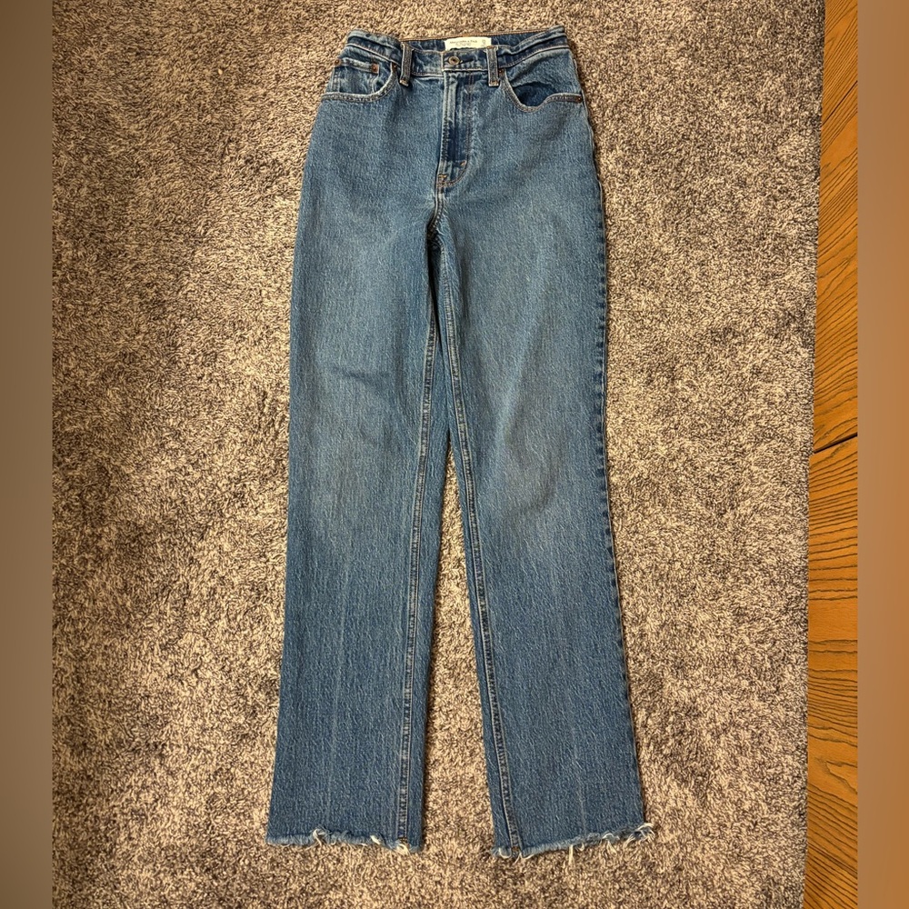 Abercrombie & Fitch Straight Leg Blue Jeans